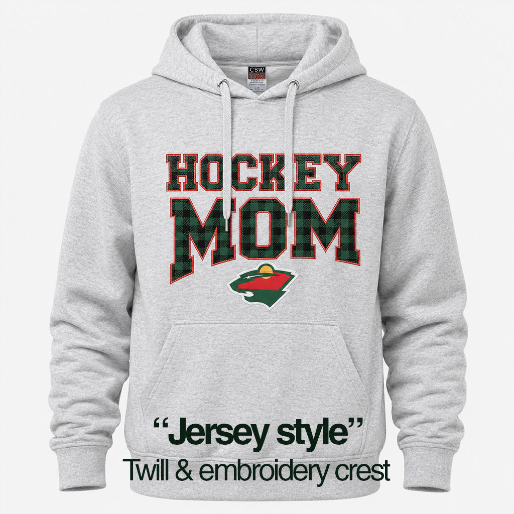 WILD MOM HOODIE PLAID