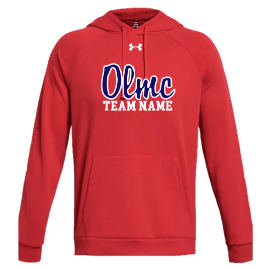 OLMC UNDER ARMOUR HOODIE SCRIPT LOGO (NAME CUSTOMIZABLE)
