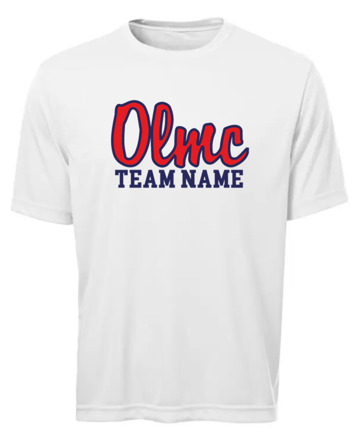 OLMC DRYFIT SHORT SLEEVE SCRIPT LOGO (NAME CUSTOMIZABLE)