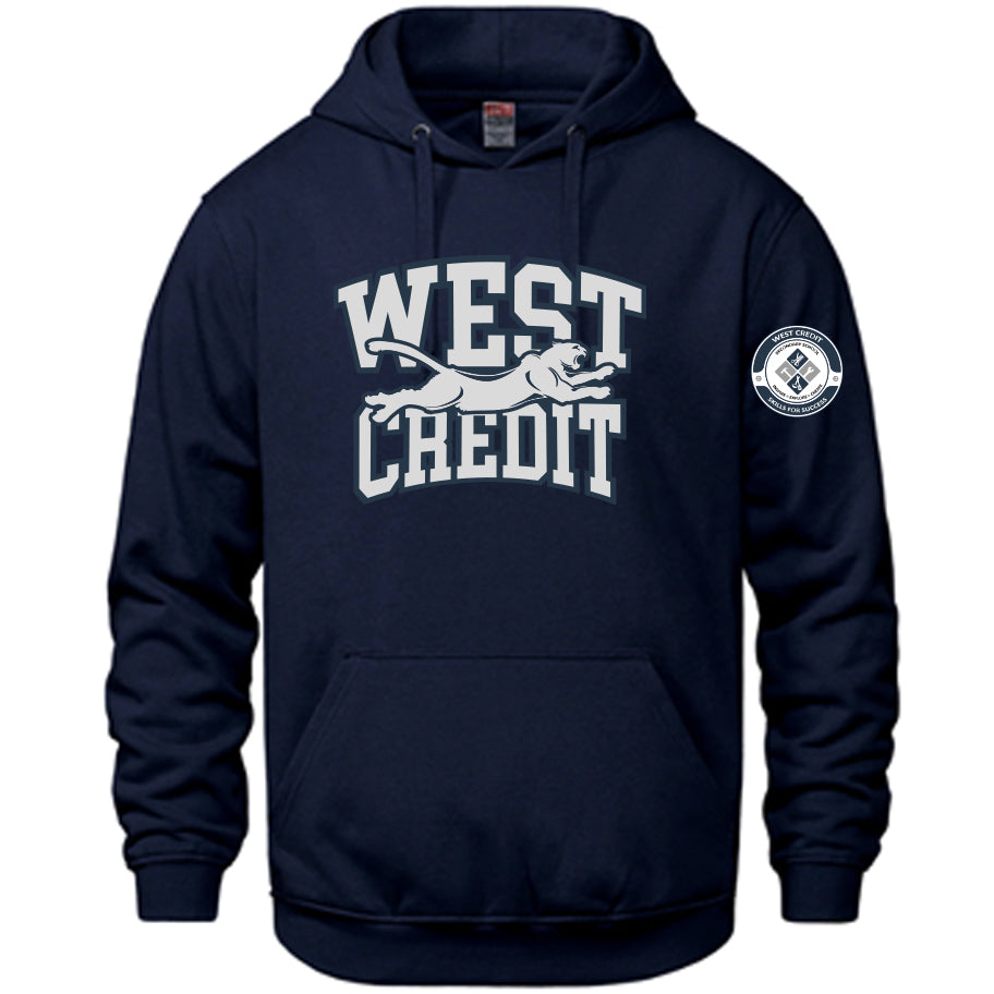 West Credit Hoodie (3 colour options) - Optional Arm Graphic + Sleeve Name