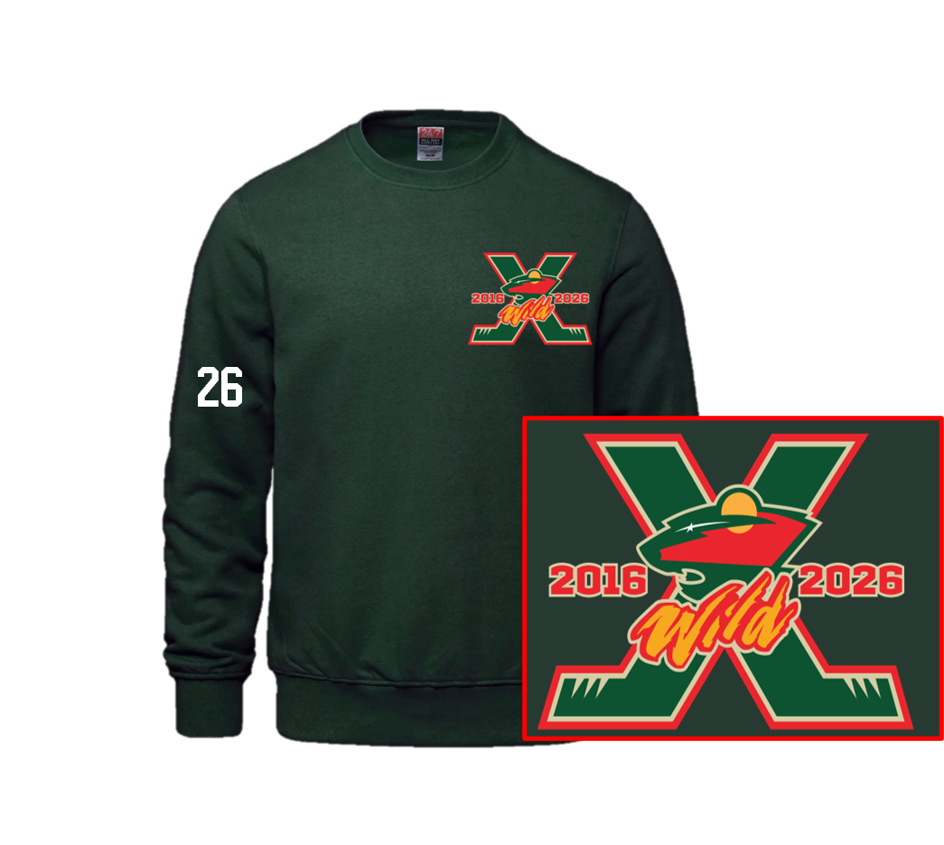 WILD 10TH ANNIVERSARY CREWNECK