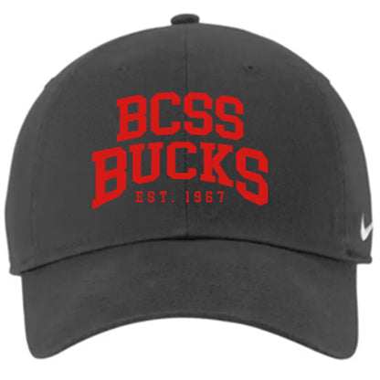 BCSS BUCKS CAP - Nike Version (Steel Grey w 2 Logo Options)