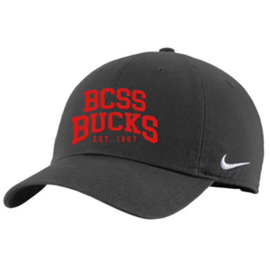BCSS BUCKS CAP - Nike Version (Steel Grey w 2 Logo Options)