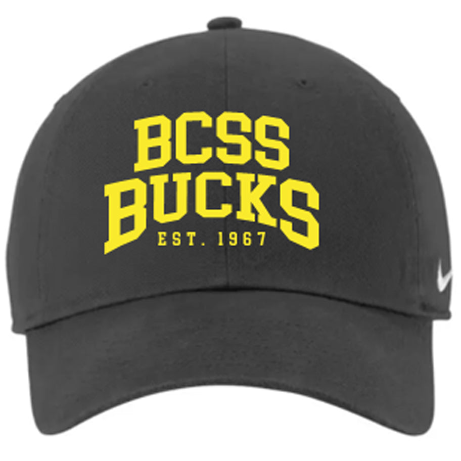 BCSS BUCKS CAP - Nike Version (Steel Grey w 2 Logo Options)