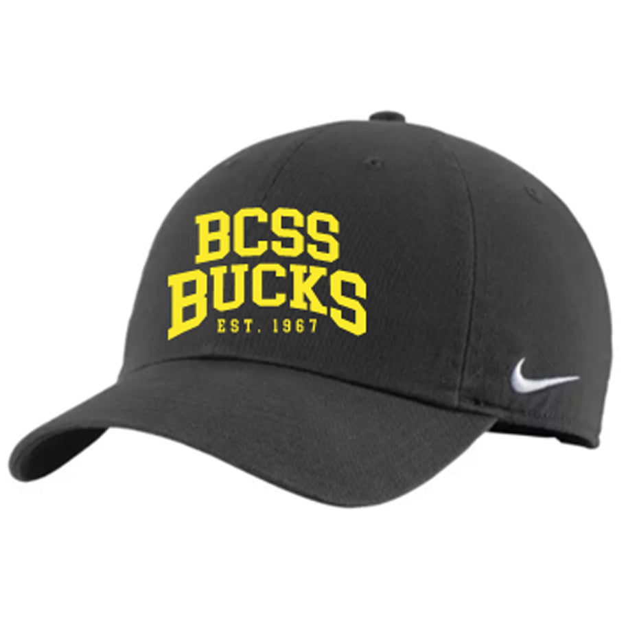 BCSS BUCKS CAP - Nike Version (Steel Grey w 2 Logo Options)