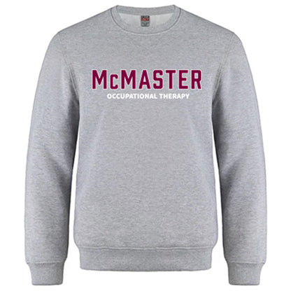 MCMASTER OT Crewneck (2 colour options _ Twill/Embroidery) - Optional Arm Embr.