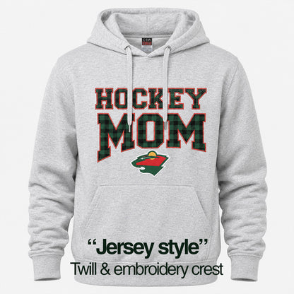WILD MOM HOODIE PLAID