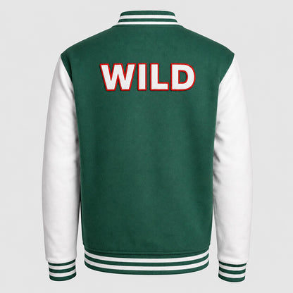 WILD Varsity Jacket-Style Sweater