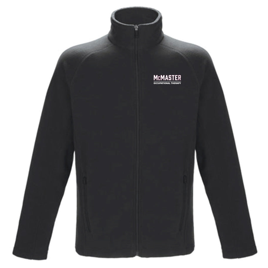 McMaster OT MicroFibre Fleece Full-zip (Black only | Embroidered Logo) - Optional Arm Emrbr.