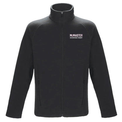 McMaster OT MicroFibre Fleece Full-zip (Black only | Embroidered Logo) - Optional Arm Emrbr.