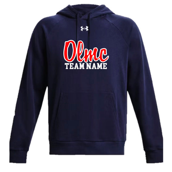 OLMC UNDER ARMOUR HOODIE SCRIPT LOGO (NAME CUSTOMIZABLE)
