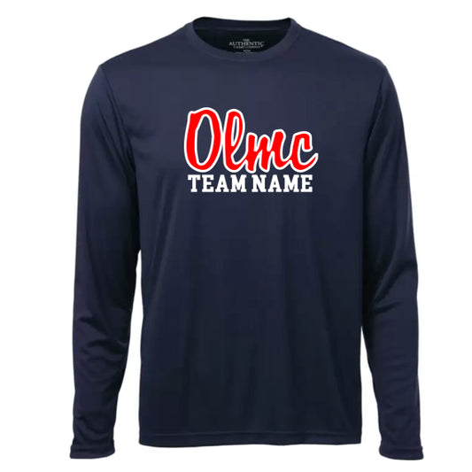 OLMC DRYFIT LONG SLEEVE SCRIPT LOGO (NAME CUSTOMIZABLE)