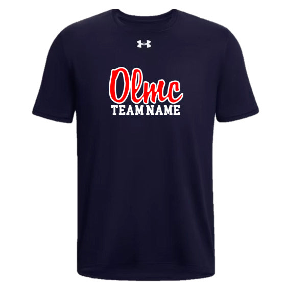 OLMC UNDER ARMOUR DRYFIT SHORT SLEEVE SCRIPT LOGO (NAME CUSTOMIZABLE)