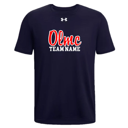 OLMC UNDER ARMOUR DRYFIT SHORT SLEEVE SCRIPT LOGO (NAME CUSTOMIZABLE)