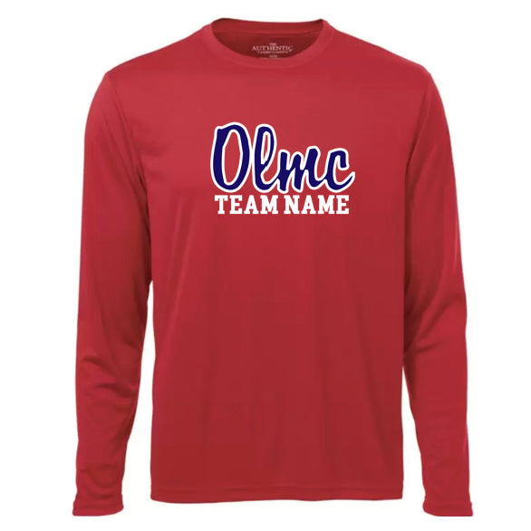 OLMC DRYFIT LONG SLEEVE SCRIPT LOGO (NAME CUSTOMIZABLE)