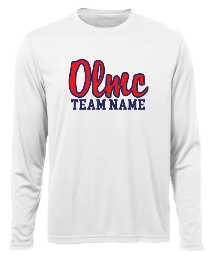 OLMC DRYFIT LONG SLEEVE SCRIPT LOGO (NAME CUSTOMIZABLE)