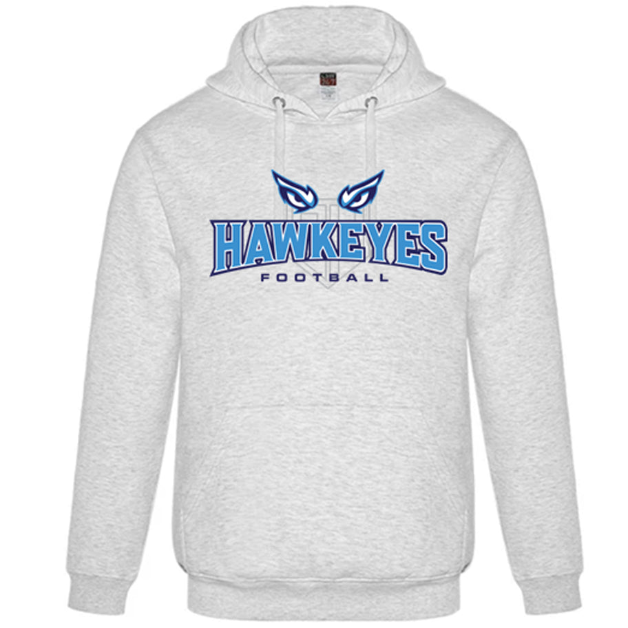 HAWKEYES HOODIE (player) Optional Player # | Two colour/logo options