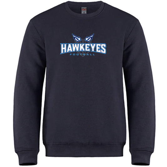 HAWKEYES CREWNECK (player) Optional Player # | Two logo options