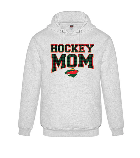 WILD MOM HOODIE PLAID