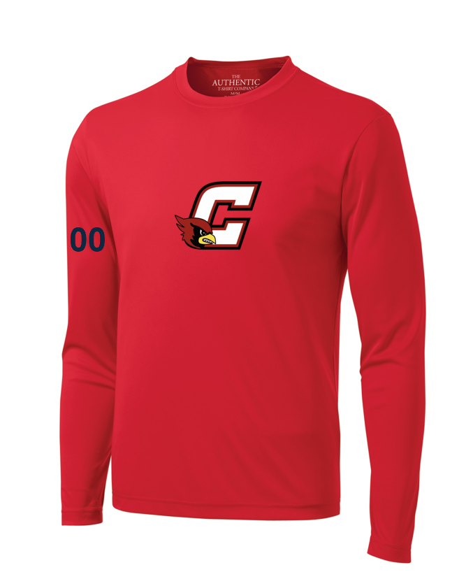Caledon Cardinals Long Sleeve Performance Tee